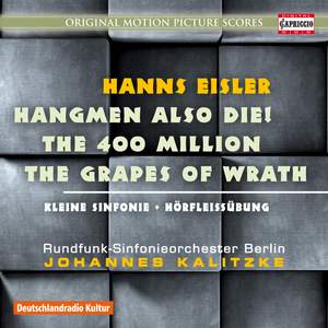 Hans Eisler's film music - CD cover