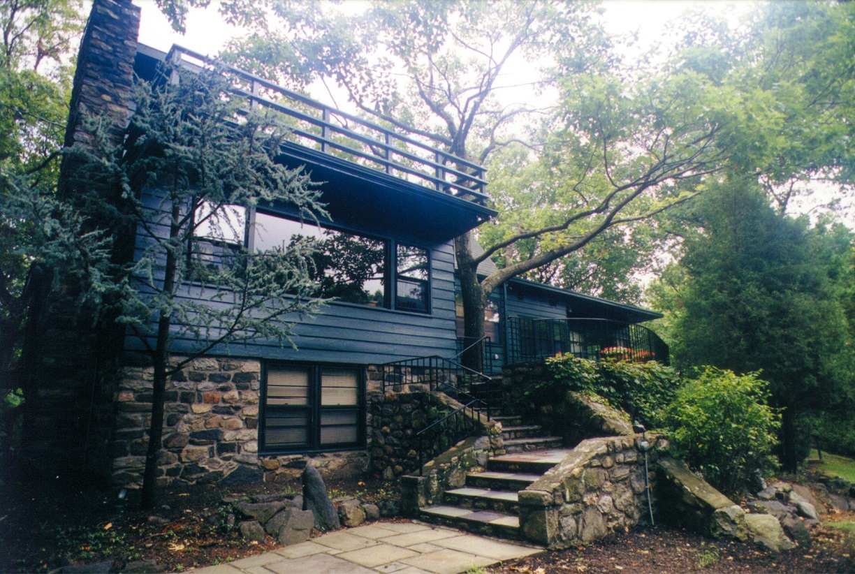 View of Aaron Copland's house in Corlandt, New York
