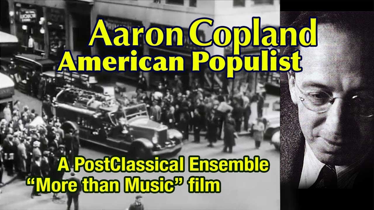 Flyer for the film Aaron Copland American Populist