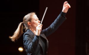 Gemma New conducting with a baton