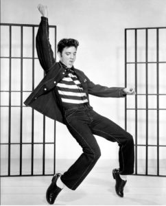 Elvis Presley dancing in Jailhouse Rock