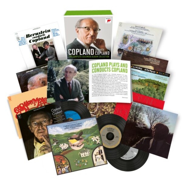 Copland conducts Copland - The Complete Columbia Album Collection: CDs and booklet displayed 